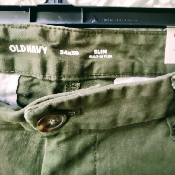 NWT $39.99 34x30 SLIM GREEN CHINOS - Picture 7 of 7